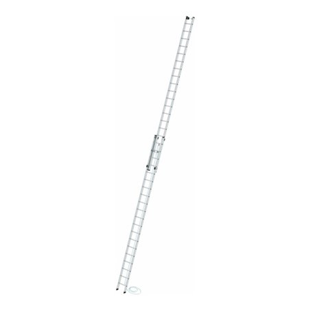 MUNK Aluminium-Seilzugleiter 2-teilig 2 x 20 Sprossen