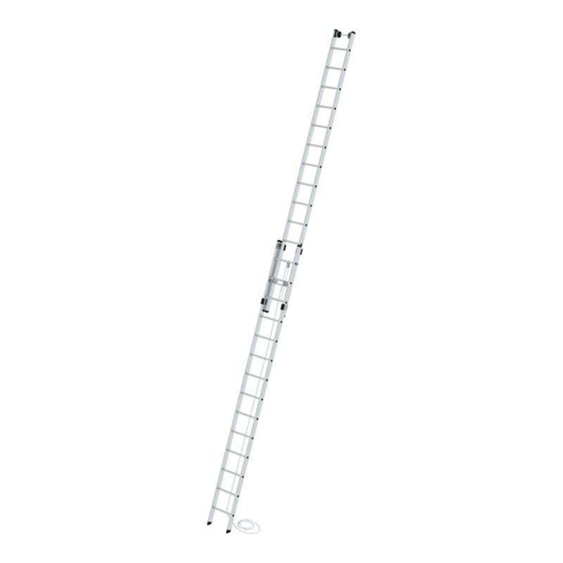 MUNK Aluminium-Seilzugleiter 2-teilig 2 x 14 Sprossen