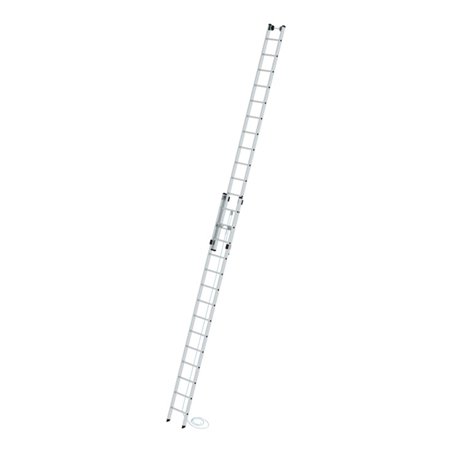MUNK Aluminium-Seilzugleiter 2-teilig 2 x 14 Sprossen