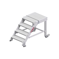 Hymer Treppenpodest, Stufenbreite 600 mm, 4 Stufen