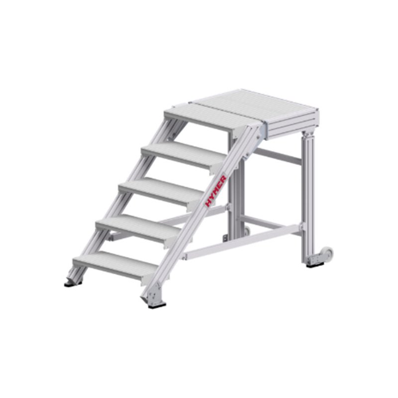 Hymer Treppenpodest, Stufenbreite 600 mm, 5 Stufen
