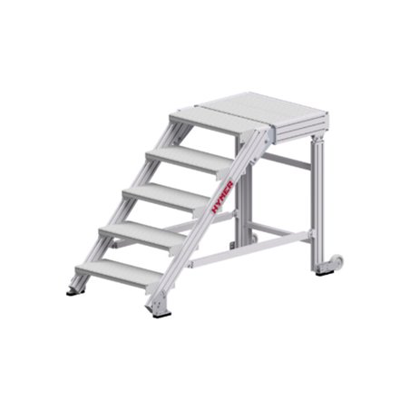 Hymer Treppenpodest, Stufenbreite 600 mm, 5 Stufen