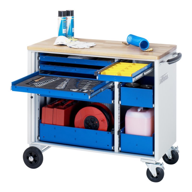 Rau Werkzeugwagen mit 5 Schubladen Buche BxTxH 1025x520x890mm