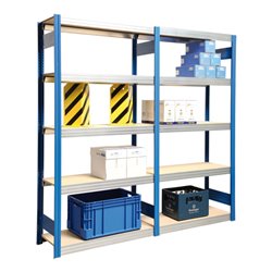 Regalwerk BERT-Großfachregal 250 kg Grundfeld LR 6011 Stecksystem HxBxT 2000x1695x400 mm