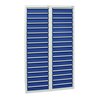Stumpf Schubladenschrank Serie STS 410, 34 Schubladen enzianblau (34x100mm)