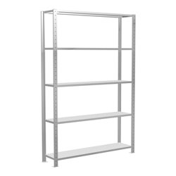 Schulte Grundregal Steckregal MULTIplus150 2000 x 1300 x 300 mm 5 Fachböden Kreuzstrebe RAL 7035 lichtgrau