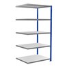Schulte Anbauregal Steckregal MULTIplus250 2000 x 1000 x 800 mm 5 Fachböden Kreuzstrebe RAL 5010 enzianblau/verzinkt