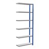 Schulte Anbauregal Steckregal MULTIplus250 2500 x 1000 x 300 mm 6 Fachböden Kreuzstrebe RAL 5010 enzianblau/verzinkt