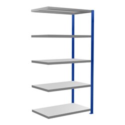 Schulte Anbauregal Steckregal MULTIplus250 2000 x 1000 x 600 mm 5 Fachböden Kreuzstrebe RAL 5010 enzianblau/verzinkt