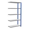 Schulte Anbauregal Steckregal MULTIplus250 2000 x 1000 x 400 mm 5 Fachböden Kreuzstrebe RAL 5010 enzianblau/verzinkt