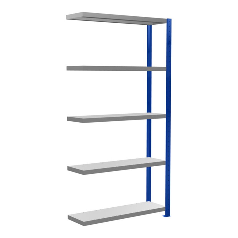 Schulte Anbauregal Steckregal MULTIplus250 2000 x 1000 x 300 mm 5 Fachböden Kreuzstrebe RAL 5010 enzianblau/verzinkt