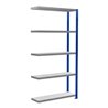 Schulte Anbauregal Steckregal MULTIplus250 2000 x 1000 x 300 mm 5 Fachböden Kreuzstrebe RAL 5010 enzianblau/verzinkt