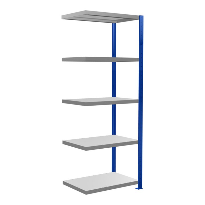 Schulte Anbauregal Steckregal MULTIplus250 2000 x 750 x 500 mm 5 Fachböden Kreuzstrebe RAL 5010 enzianblau/verzinkt/verzinkt