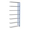 Schulte Anbauregal Steckregal MULTIplus250 3000 x 1300 x 300 mm 7 Fachböden Kreuzstrebe RAL 5010 enzianblau/verzinkt
