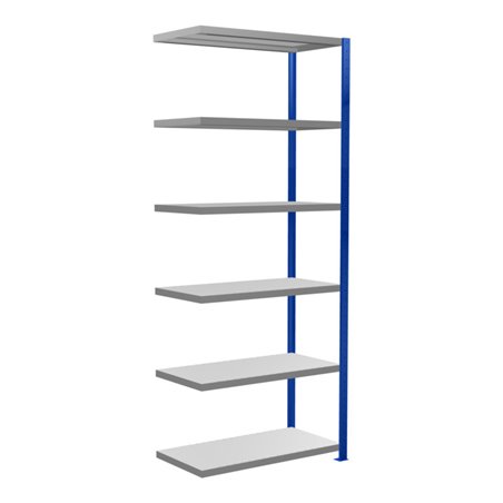 Schulte Anbauregal Steckregal MULTIplus250 2500 x 1000 x 500 mm 6 Fachböden Kreuzstrebe RAL 5010 enzianblau/verzinkt