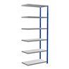 Schulte Anbauregal Steckregal MULTIplus250 2500 x 1000 x 500 mm 6 Fachböden Kreuzstrebe RAL 5010 enzianblau/verzinkt