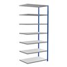 Schulte Anbauregal Steckregal MULTIplus250 3000 x 1300 x 800 mm 7 Fachböden Kreuzstrebe RAL 5010 enzianblau/verzinkt