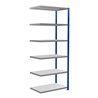 Schulte Anbauregal Steckregal MULTIplus250 2500 x 1000 x 600 mm 6 Fachböden Kreuzstrebe RAL 5010 enzianblau/verzinkt