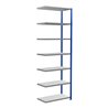 Schulte Anbauregal Steckregal MULTIplus250 3000 x 1000 x 500 mm 7 Fachböden Kreuzstrebe RAL 5010 enzianblau/verzinkt