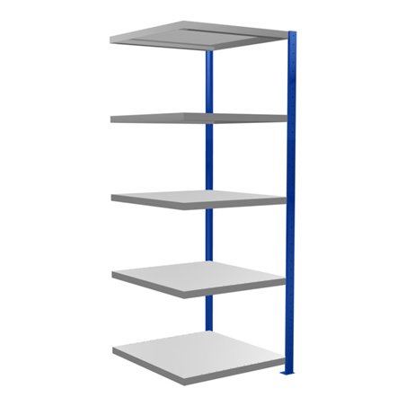Schulte Anbauregal Steckregal MULTIplus250 2000 x 750 x 800 mm 5 Fachböden Kreuzstrebe RAL 5010 enzianblau/verzinkt/verzinkt