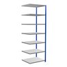 Schulte Anbauregal Steckregal MULTIplus250 3000 x 1000 x 800 mm 7 Fachböden Kreuzstrebe RAL 5010 enzianblau/verzinkt