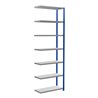 Schulte Anbauregal Steckregal MULTIplus250 3000 x 1000 x 400 mm 7 Fachböden Kreuzstrebe RAL 5010 enzianblau/verzinkt