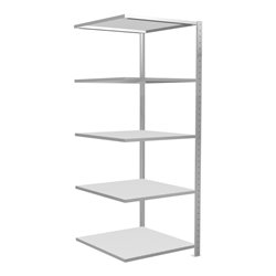 Schulte Anbauregal Steckregal MULTIplus150 2000 x 750 x 800 mm 5 Fachböden Kreuzstrebe RAL 7035 lichtgrau