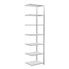 Schulte Anbauregal Steckregal MULTIplus150 3000 x 750 x 600 mm 7 Fachböden Kreuzstrebe RAL 7035 lichtgrau