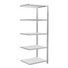 Schulte Anbauregal Steckregal MULTIplus150 2000 x 750 x 600 mm 5 Fachböden Kreuzstrebe RAL 7035 lichtgrau