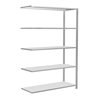 Schulte Anbauregal Steckregal MULTIplus150 2000 x 1300 x 500 mm 5 Fachböden Kreuzstrebe RAL 7035 lichtgrau