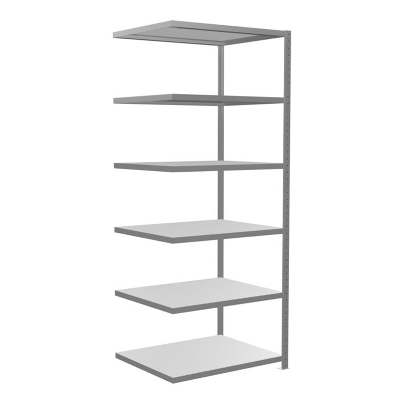 Schulte Anbauregal Steckregal MULTIplus330 2500 x 1000 x 800 mm 6 Fachböden Kreuzstrebe verzinkt