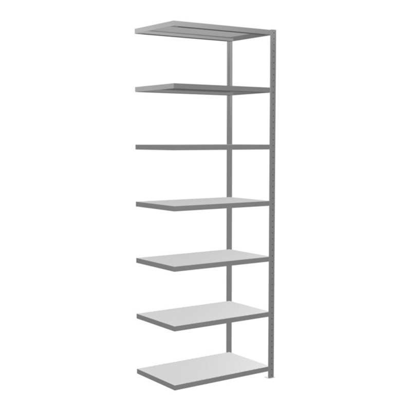 Schulte Anbauregal Steckregal MULTIplus330 3000 x 1000 x 600 mm 7 Fachböden Kreuzstrebe verzinkt