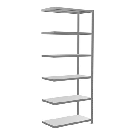 Schulte Anbauregal Steckregal MULTIplus330 2500 x 1000 x 500 mm 6 Fachböden Kreuzstrebe verzinkt