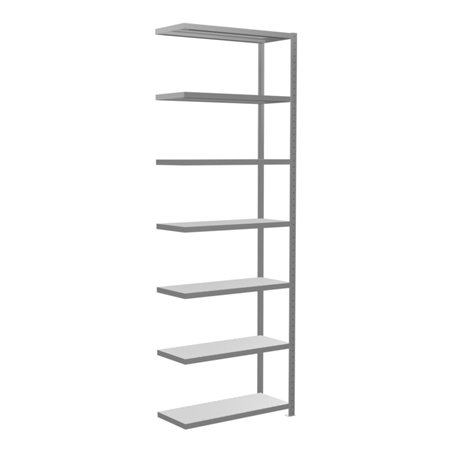 Schulte Anbauregal Steckregal MULTIplus330 3000 x 1000 x 400 mm 7 Fachböden Kreuzstrebe verzinkt