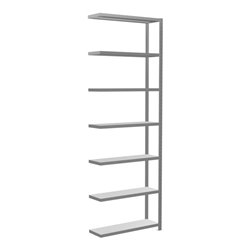 Schulte Anbauregal Steckregal MULTIplus330 3000 x 1000 x 300 mm 7 Fachböden Kreuzstrebe verzinkt