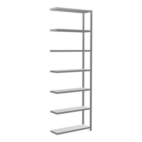 Schulte Anbauregal Steckregal MULTIplus330 3000 x 1000 x 300 mm 7 Fachböden Kreuzstrebe verzinkt