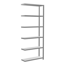 Schulte Anbauregal Steckregal MULTIplus330 2500 x 1000 x 300 mm 6 Fachböden Kreuzstrebe verzinkt