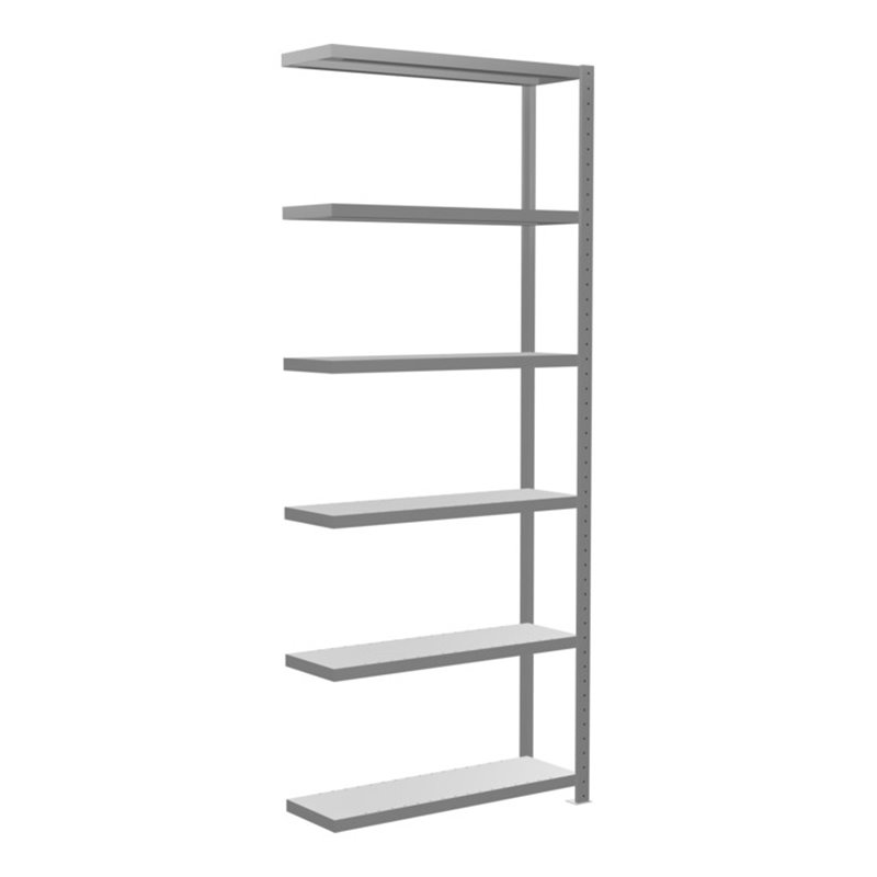 Schulte Anbauregal Steckregal MULTIplus330 2500 x 1000 x 300 mm 6 Fachböden Kreuzstrebe verzinkt