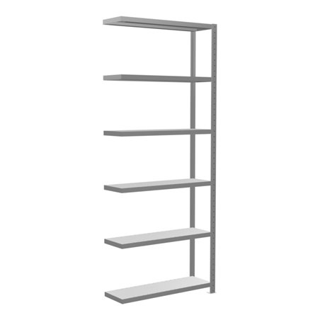 Schulte Anbauregal Steckregal MULTIplus330 2500 x 1000 x 300 mm 6 Fachböden Kreuzstrebe verzinkt