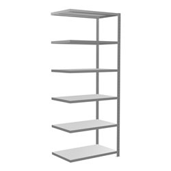 Schulte Anbauregal Steckregal MULTIplus330 2500 x 1000 x 600 mm 6 Fachböden Kreuzstrebe verzinkt