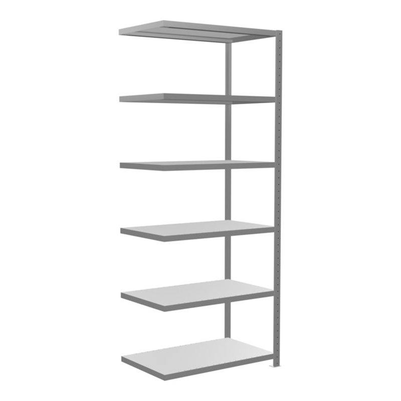 Schulte Anbauregal Steckregal MULTIplus330 2500 x 1000 x 600 mm 6 Fachböden Kreuzstrebe verzinkt