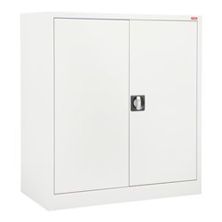 STIER Beistellschrank mit 2 Fachböden 1000x800x380mm lichtgrau verschweißt