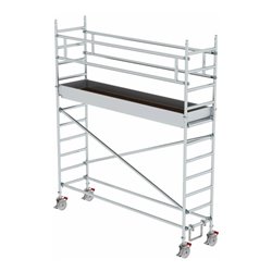 MUNK Alu-Rollgerüst mit Fahrbalken Plattform-Höhe 2,45 m Länge 3,00 m