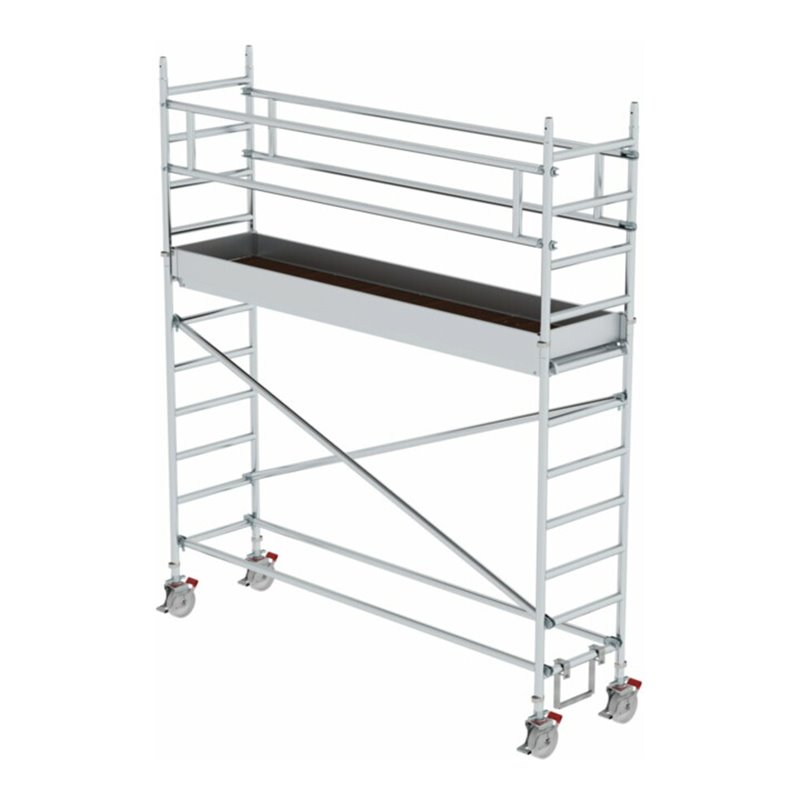 MUNK Alu-Rollgerüst mit Fahrbalken Plattform-Höhe 2,45 m Länge 3,00 m