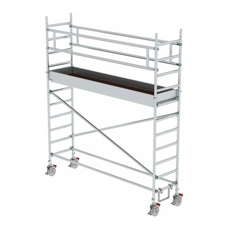 MUNK Alu-Rollgerüst mit Fahrbalken Plattform-Höhe 2,45 m Länge 3,00 m