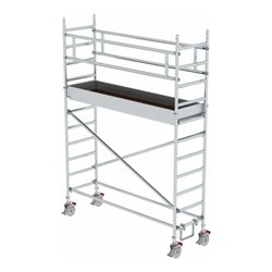 MUNK Alu-Rollgerüst mit Fahrbalken Plattform-Höhe 2,45 m Länge 2,45 m