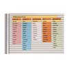 Eichner VISIPLAN-Tafel ohne Raster, 31 Schienen 160 x 58 cm