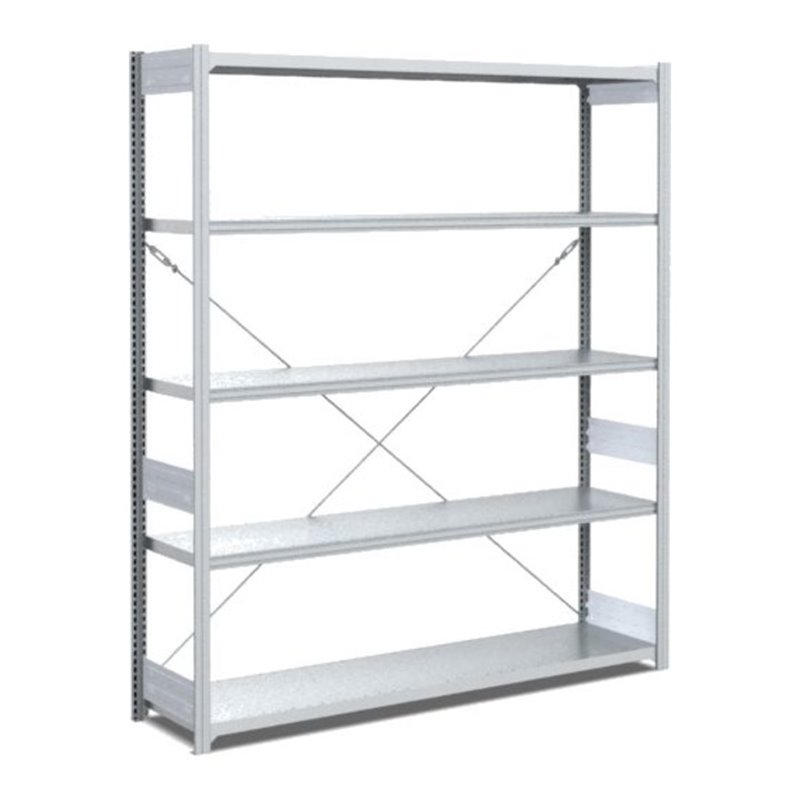 Bito Fachbodenregal Typ:L L1358xH2000xT424 mm, Grundfeld 100 kg verzinkt