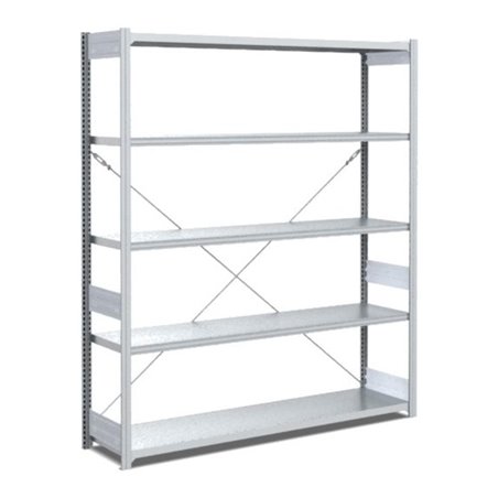 Bito Fachbodenregal Typ:L L1358xH2000xT424 mm, Grundfeld 100 kg verzinkt