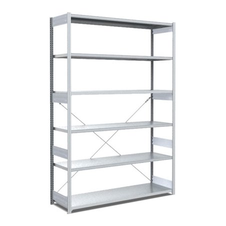 Bito Fachbodenregal Typ:L L1358xH2500xT524 mm, Grundfeld 100 kg verzinkt